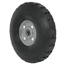 Rueda de hule sólido Pretul de 10", doble balero