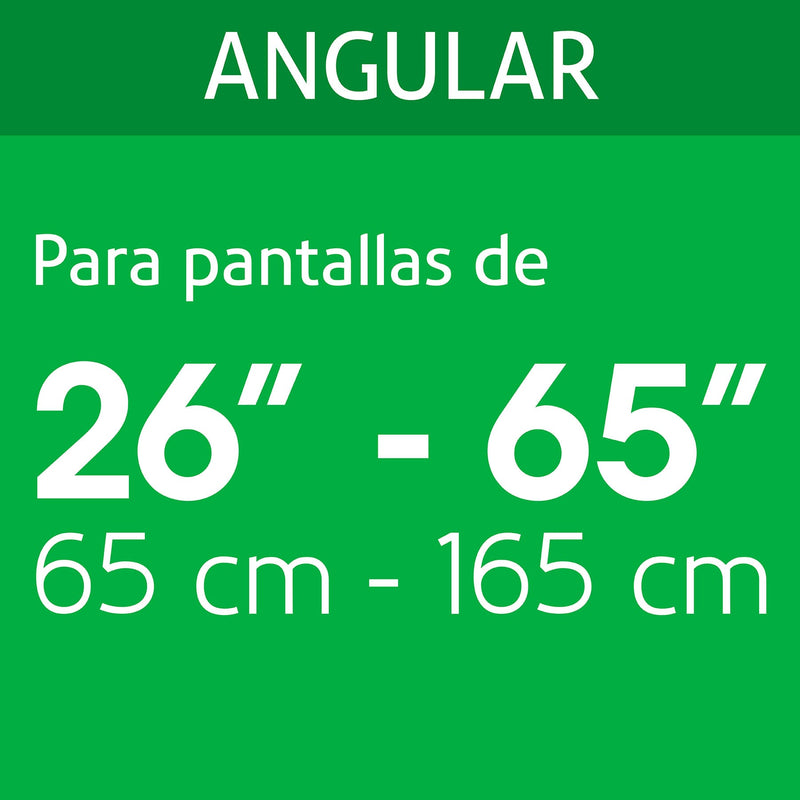 Soporte para pantallas Volteck 26" a 65", movimiento angular