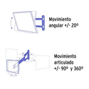 Soporte para pantallas Volteck 23" a 42"