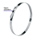 Bolsa con 10 precintos Volteck de 20 cm, acero inoxidable