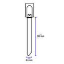 Bolsa con 10 precintos Volteck de 20 cm, acero inoxidable