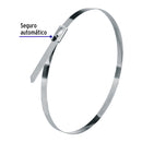 Bolsa con 10 precintos Volteck de 29 cm, acero inoxidable