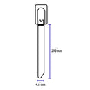 Bolsa con 10 precintos Volteck de 29 cm, acero inoxidable
