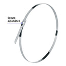 Bolsa con 10 precintos Volteck de 36 cm, acero inoxidable