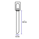 Bolsa con 10 precintos Volteck de 36 cm, acero inoxidable