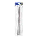 Bolsa con 10 precintos Volteck de 36 cm, acero inoxidable