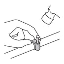 Bolsa con 20 grapas negras Volteck de 10 mm para cable redondo