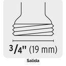 Llave de jardín de esfera Foset, entrada 1/2"
