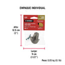 TOPE TIPO CODO PARA PUERTA, ACABA