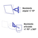 SOPORTE P/ TV PANT 14"- 40" MOV. ANGULAR Y ARTICULADO