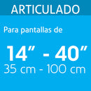 SOPORTE P/ TV PANT 14"- 40" MOV. ANGULAR Y ARTICULADO