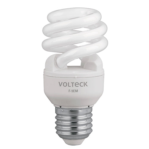 Foco ahorrador Volteck 11W tipo espiral, luz cálida