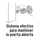 TOPE METALICO PARA PUERTA CON GANCHO, HERMEX