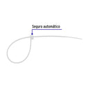 Bolsa con 10 precintos plásticos Volteck,1200x9 mm