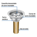 CONTRACANASTA DE ACERO INOXIDABLE CON TU