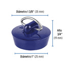 Tapón de PVC para lavabo, 26 a 35 mm, Foset