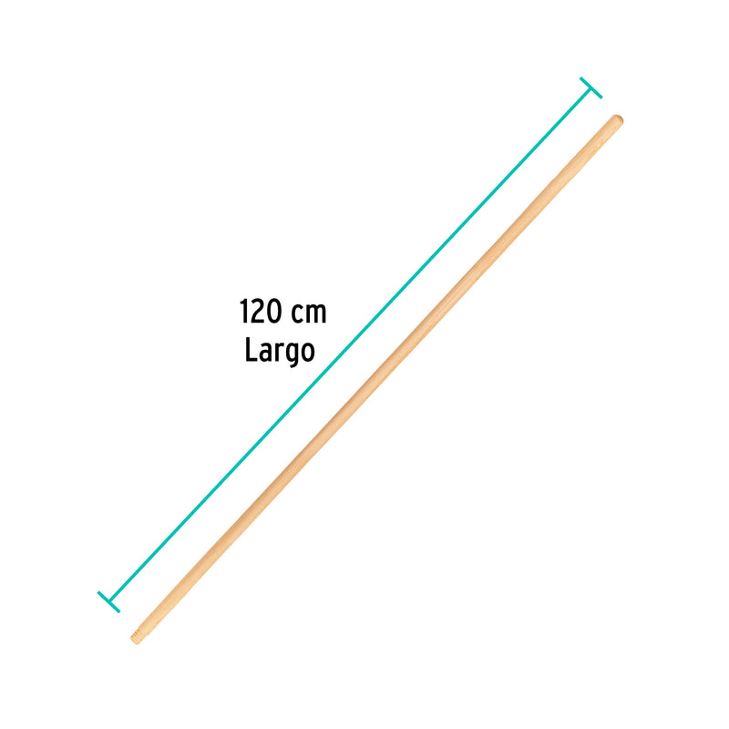 Mango de madera para escobas Klintek, 48" (120 cm)