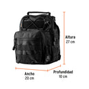 Mochila táctica negra de hombro, Truper