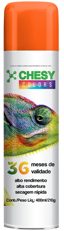 Pintura en aerosol Chesy Luminosa Color Naranja 400ml