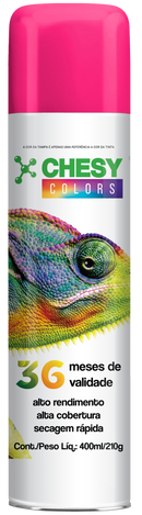 Pintura en aerosol Chesy Luminosa Color Pink 400ml