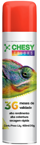 Pintura en aerosol Chesy Luminosa Color Rojo 400ml