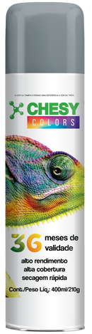 Pintura en aerosol Chesy Metalizada Color Prata 400ml