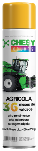 Pintura en aerosol Chesy Uso Agrícola Color Amarillo Caterpillar 400ml