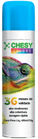 Pintura en aerosol Chesy Uso General Color Azul Claro 400ml