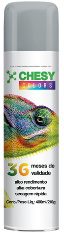 Pintura en aerosol Chesy Uso General Color Gris Primer 400ml