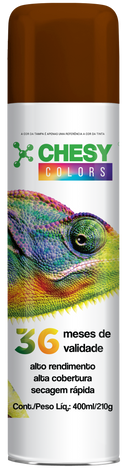 Pintura en aerosol Chesy Uso General Color Marrón 400ml