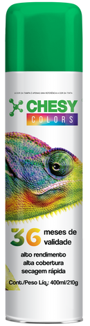 Pintura en aerosol Chesy Uso General Color Verde Claro 400ml