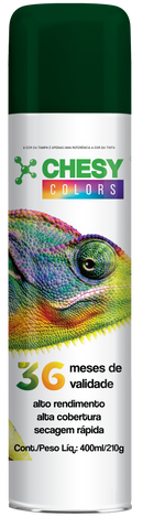 Pintura en aerosol Chesy Uso General, Verde Oscuro 400ml