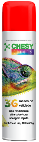 Pintura en aerosol Chesy Uso general color rojo 400ml