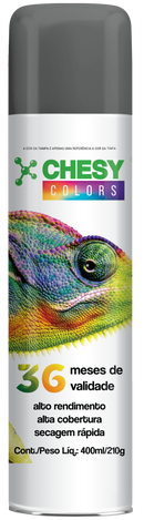 Pintura en aerosol Chesy Uso General Color Gris Medio 400ml
