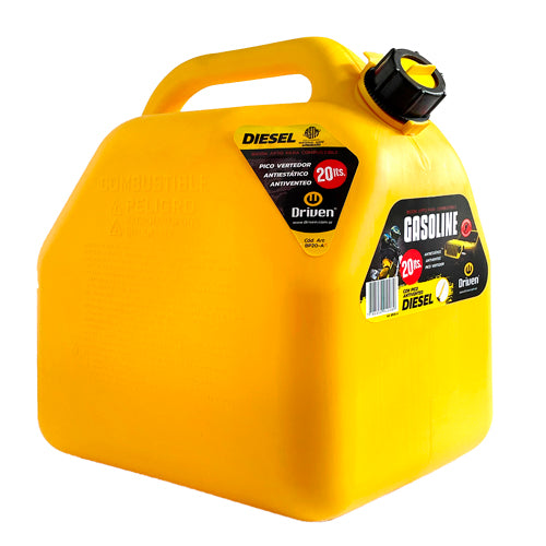 Bidon Profesional para combustible Driven 20 Litros, amarillo