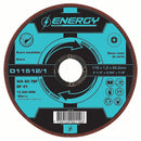 Disco de corte para acero y acero inoxidable Energy 115 x 1.2 x 22.2mm