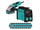 Soldador inverter + Amoladora Angular 650W + 10 Discos