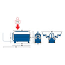 Caja para Herramienta Gedore,  tipo acordeón con 3 compartimentos, asa y ruedas