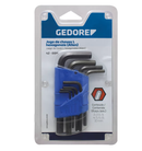 Kit Juego de 9 llaves Allen L Gedore 1.5 a 10 mm