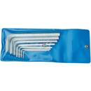 Kit Juego de 7 llaves Allen L Gedore 5/64" a 1/4" con hexágono interior