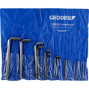 Kit Juego de 14 llaves Allen L Larga Gedore 1/16" a 9/16" con hexágono interior