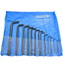 Kit Juego de 14 llaves Allen L Larga Gedore 1/16" a 9/16" Acabado oscurecido