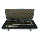 Kit Juego de 10 llaves Tubos Estriados 1/2" con 2 accesorios Gedore 10 a 22 mm