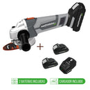 AMOL. ANG. 115MM REC. 18V 2AH C/2BAT.