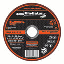 Disco de corte para acero y acero inoxidable Gladiator 115 x 1 x 22.2mm