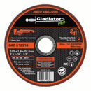 Disco de corte para acero y acero inoxidable Gladiator 125 x 1.6 x 22.2mm