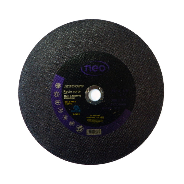 Disco de corte para acero Neo 300 x 3.2 x 25.04mm uso en máquinas estacionarias