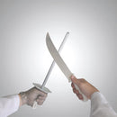 Chaira Estriado Fino Starrett 10'' (25 cm), mango blanco