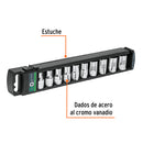 Juego de 10 dados cuadro 1/2" torx, Truper