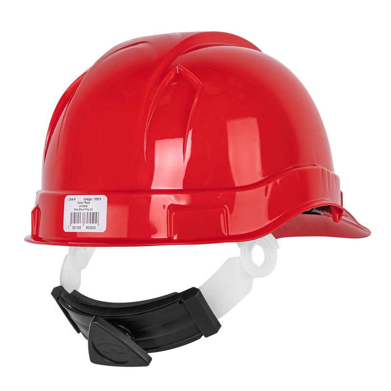 Casco de seguridad Truper con ajuste de matraca, rojo